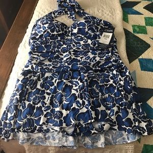 NWT chaps one piece bathing suit